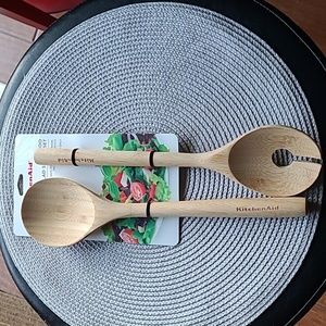 🥗KitchenAid Bamboo Salad Server Set